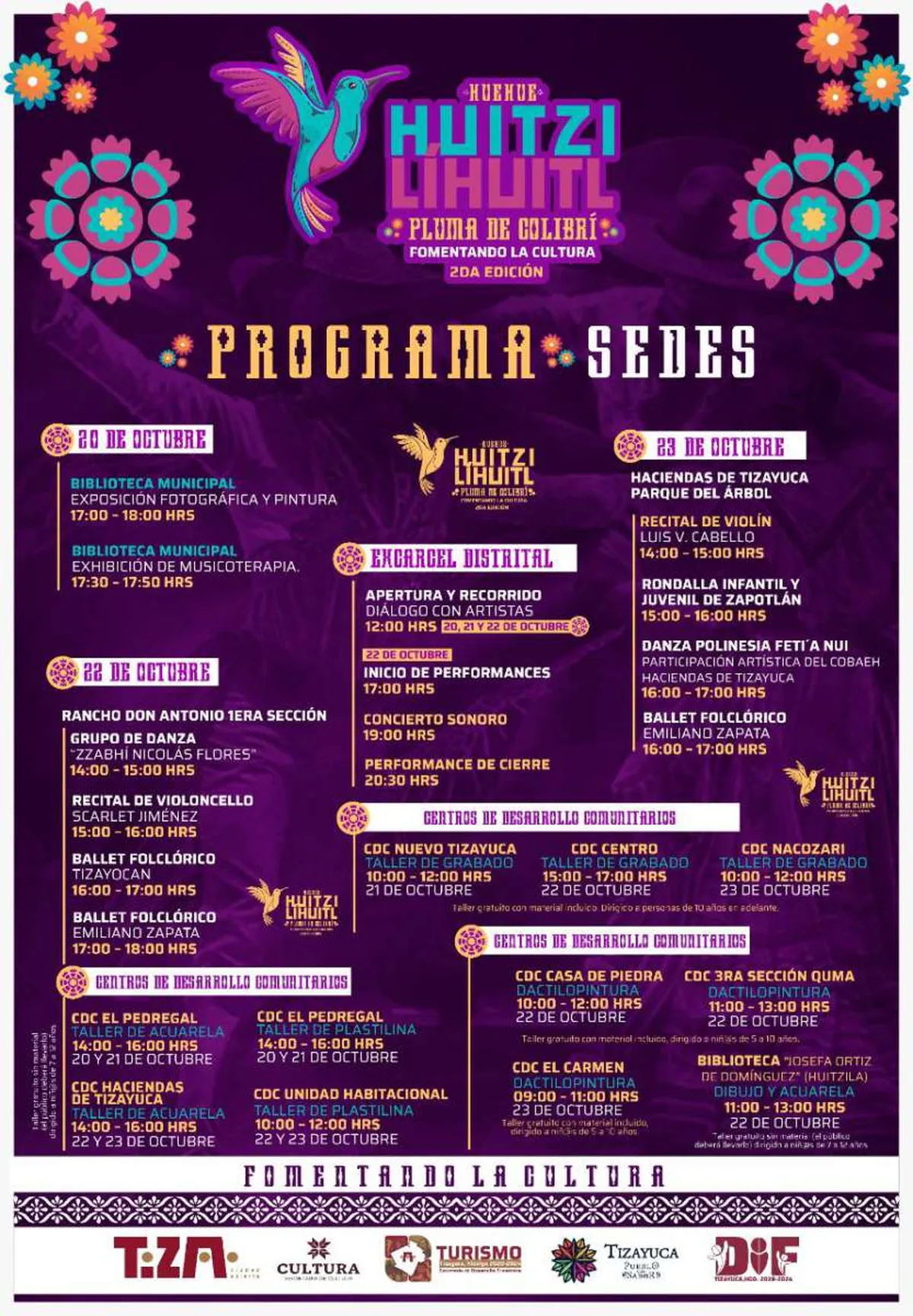 Arranca festival cultural Huitzilíhuitl en Tizayuca