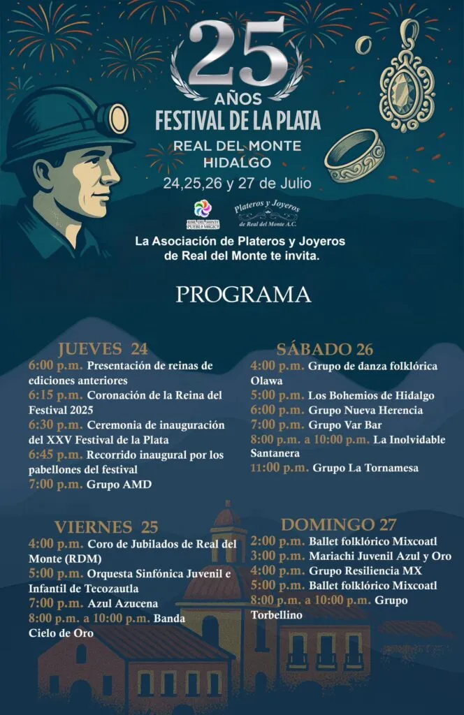 Real del Monte cierra el Festival de la Plata con música, danza y tradición