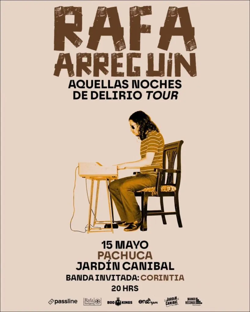 Rafa Arreguín llegará por primera vez a Pachuca con su gira “Aquellas noches de delirio”