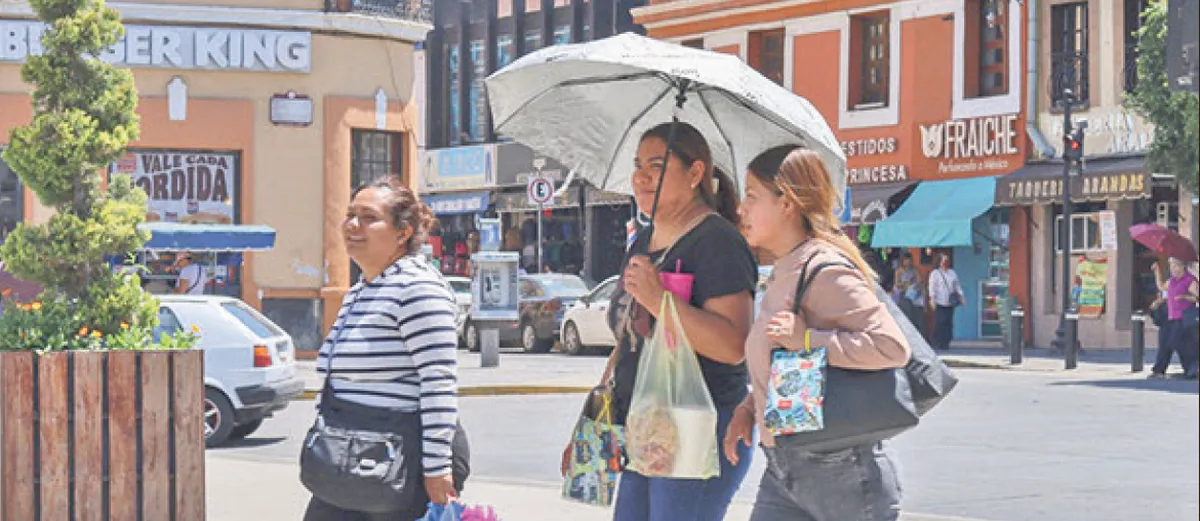 Calor y chubascos en Hidalgo