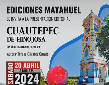Presentarán libro “Cuautepec de Hinojosa, legado histórico y social”