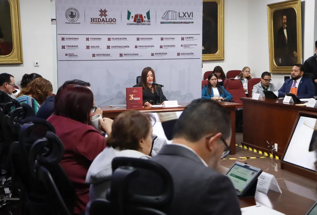 Comparecencia de la secretaría de Cultura ante el Congreso de Hidalgo