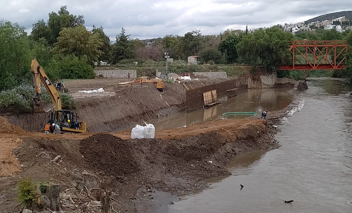 Río Tula: avanzan trabajos de Conagua tras inundación