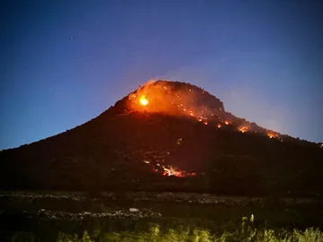 Incendio forestal en Tezontepec de Aldama