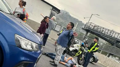 Accidente de motociclista en la México-Pachuca