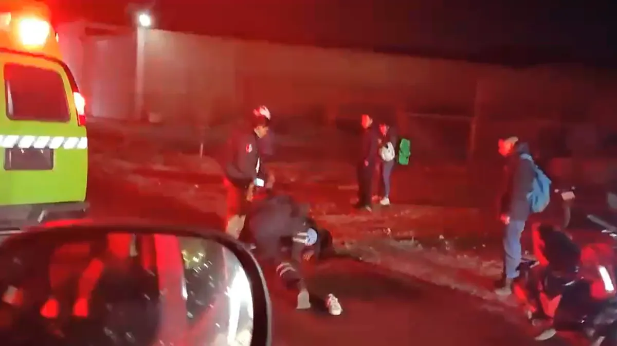Motociclista pierde la vida al derrapar en la carretera Pachuca- Ciudad Sahagún| VIDEO