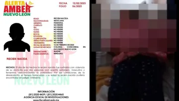 Se sabe que la bebé fue robada justo al nacer, aún no cuenta con nombre o alguna imagen para reconocerla.
