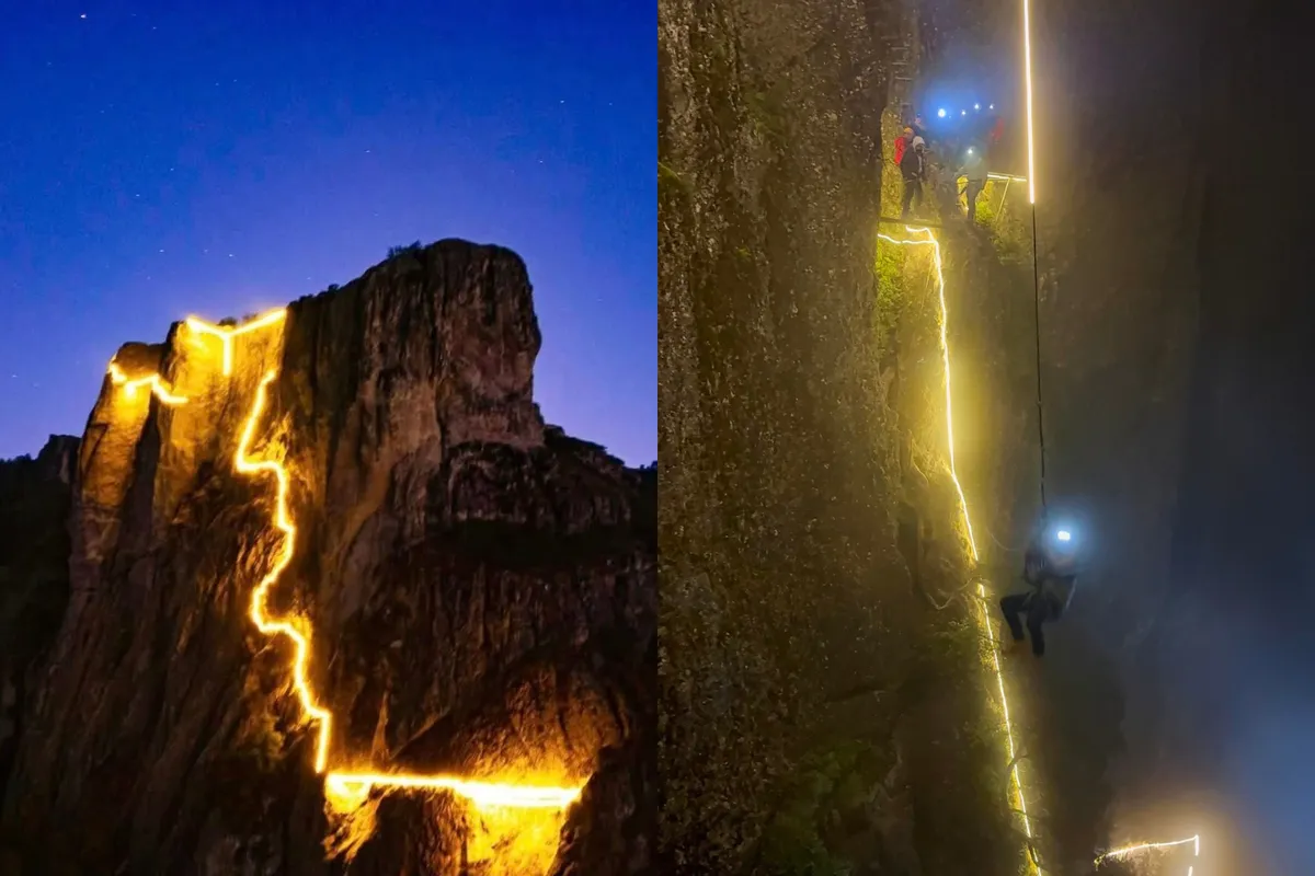 ¿Listo para la aventura? La vía ferrata nocturna te espera en Mineral del Chico
