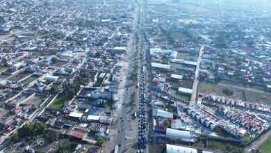 Toma panorámica de fraccionamientos del Sur