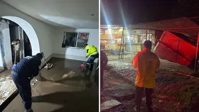 Inundaciones y daños en calles: así afectó la crecida del río Tlautla a la comunidad de Tepeji.