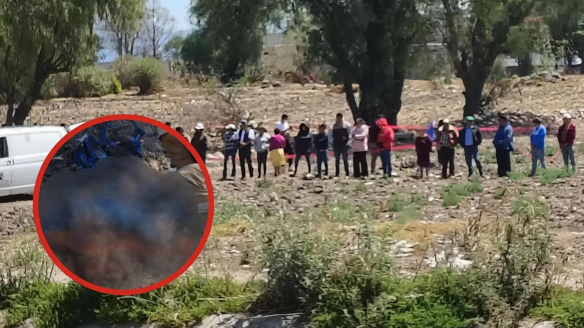 Zona acordonada junto al Canal Requena en Tezontepec