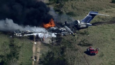 se estrella avión en texas