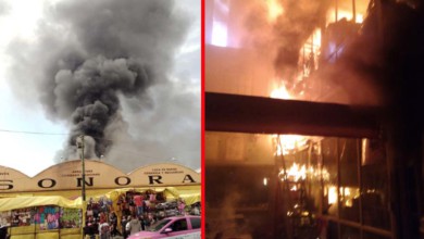 incendio en el mercado de sonora