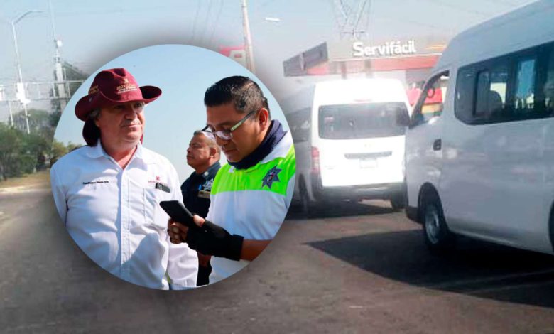 El Gobierno del Estado de Hidalgo envió esta mañana alrededor de 50 vehículos tipo Urvan al municipio de Tizayuca para brindar servicio de transporte público. Foto: Especial