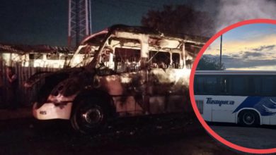 Incendian autobús en Tizayuca