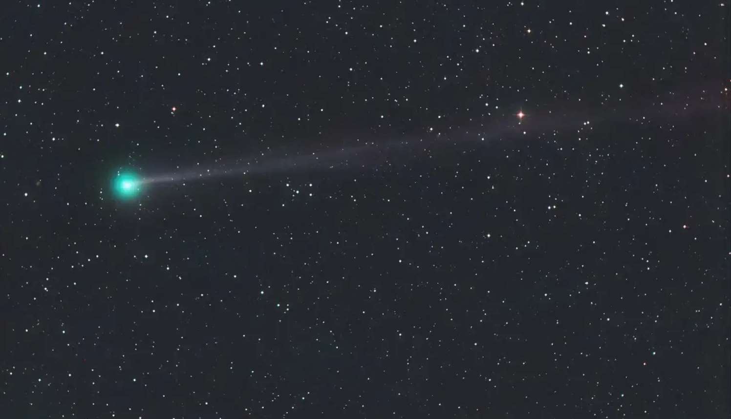 Foto de un cometa verdes, como el que iluminará Hidalgo durante septiembre.