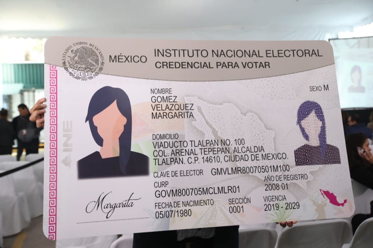 Foto de una credencial de elector, que se puede tramitar en el Estado de Hidalgo.