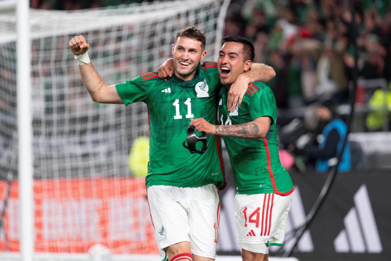 Foto de Erick Sánchez, que anotó uno de los dos goles de México contra Alemania.