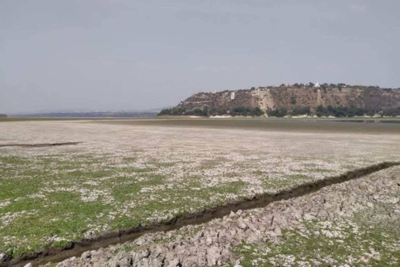 Foto de la Requena, una de las presas de Hidalgo que preocupan por su nivel.