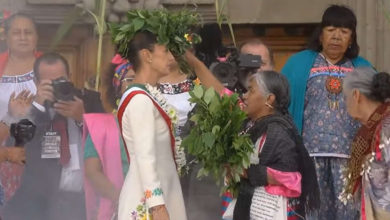 Claudia Sheinbaum recibió el bastón de mando