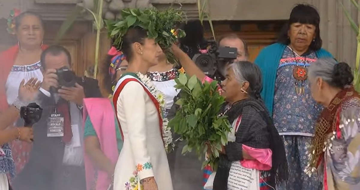 Claudia Sheinbaum recibió el bastón de mando