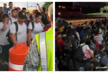 Una caravana migrante avanza a EU y acelera el paso antes de que Donald Trump vuelva a llegar a la Casa Blanca como presidente de ese país.