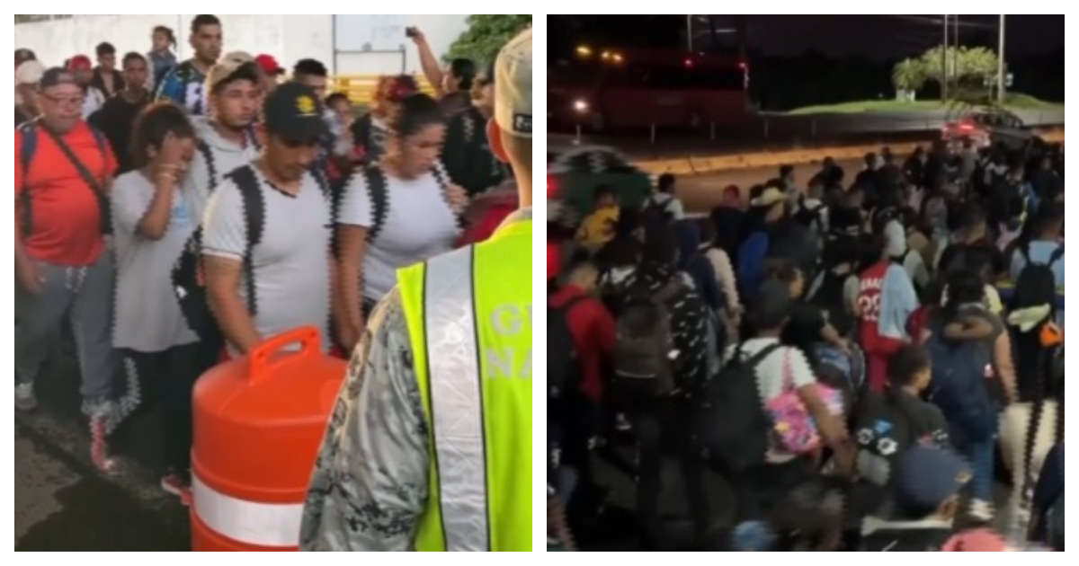 Una caravana migrante avanza a EU y acelera el paso antes de que Donald Trump vuelva a llegar a la Casa Blanca como presidente de ese país.